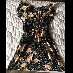 Black Floral Charlotte Russe Dress